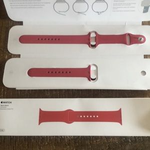 AUTHENTIC APPLE WATCH SPORT BAND (Camillia) S/M AND M/L IN ORIGINAL BOX 42 MM
